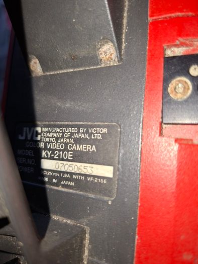 Vintage JVC KY-210 (or KY-210E) three-tube Saticon TV Professional Broadcast Video Camera from the early 1970s