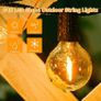 LED Outdoor String Lights with Plastic Bulbs, AVANLO Upgrade 50FT Garden Patio String Lights Outdoor Festoon Lights with 30+2 E12 Bulbs for Indoor & Outdoor Decor Wedding Patio Cafe Party Image 4