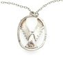Vintage 925 Sterling Silver Flying Eagle Necklace, Edinburgh 1977 Image 4