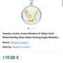 Eagle pendant yellow Gold and Sterling silver Image 2