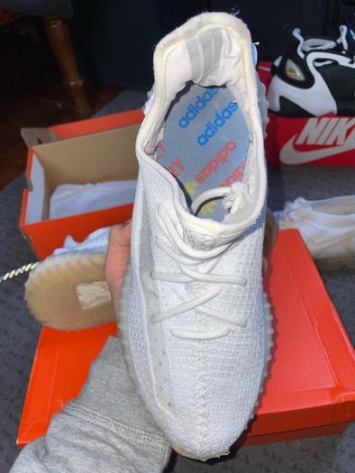 White Yeezys UK 9
