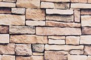 43.5X305cm Brown Stone Brick Self Adhesive Wallpaper,Furniture Stickers Brick Effect Contact Paper,Waterproof Gloss PVC Vinyl Wrap Film for Furniture Cover Surface
