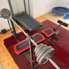 Multi purpose bench with weights