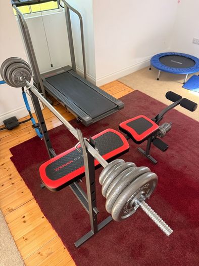 Multi purpose bench with weights