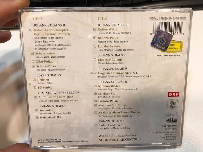 New Year's Concert. 2003. 2 x CD. Free Postage!