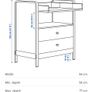 IKEA Baby Changing Table Chest of Drawers Like New Image 6