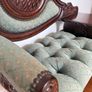 Vintage mahogany seat Image 3