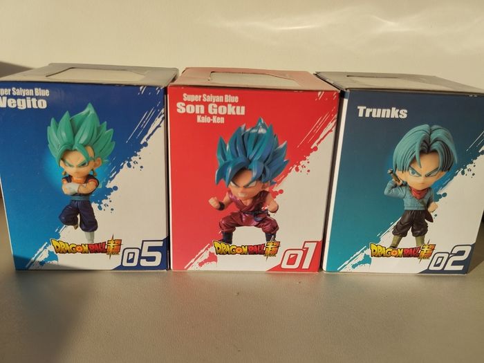 Dragon Ball Super Chibi Masters  3 Figure Lot