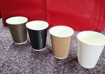Double Wall 12 Oz. Coffee Cups 4 Designs / Lids / Holders See Details For All Information