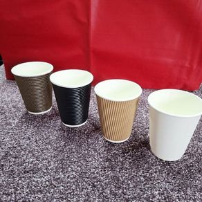Double Wall 12 Oz. Coffee Cups 4 Designs / Lids / Holders See Details For All Information