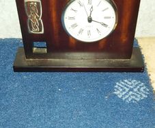 Celtic Wood Carved Clock
