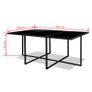 11 Piece Outdoor Dining Set with Cushions Poly Rattan Black Image 7