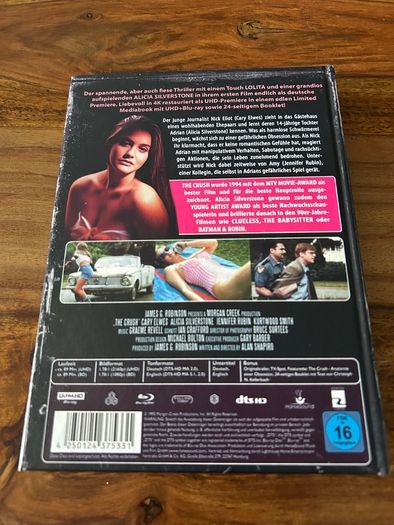 The Crush - 4k UHD & Blu Ray (German Mediabook Import)