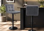 Set of 2 Bar Stools Faux Leather