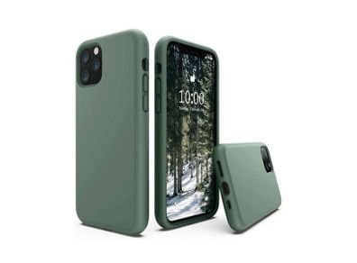 Liquid Silicone Case For iPhone 11 Pro Luxury Thin Soft Phone Cover New Green - FHT2IP11PLK