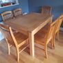Solid Oak Dining Table with 6 Solid Oak Chairs Image 6