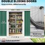 Outsunny metal garden shed - 2.8m x 1.3m Image 4