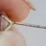 Vintage Sterling Silver 925  Cubic Zircon  Studs Earrings 1,37g Image 6