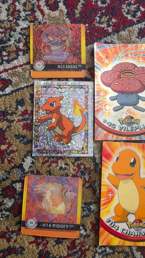 Pokemon Topps Cards also lenticular cards and stickers