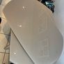 Extendable glass dining table &4 chairs Image 4
