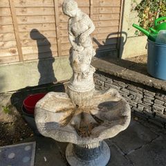 Stone garden water feature