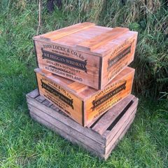 Vintage John Locke Kilbeggan Whiskey Crates 125 each