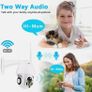 2MP Smart Wi-Fi Cctv Night Vision Calving Security Camera Wifi Indoor/Outdoor Hd Ptz Home Image 6
