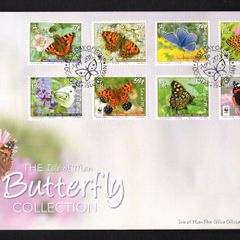 2011 Isle of Man The Isle of Man Butterfly Collection Commemorative Stamps First Day Cover (FDC)