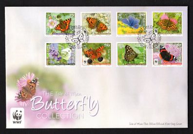 2011 Isle of Man The Isle of Man Butterfly Collection Commemorative Stamps First Day Cover (FDC)
