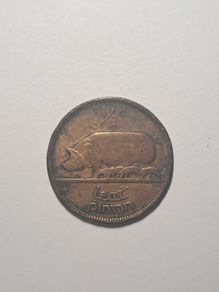 Ireland half penny coin