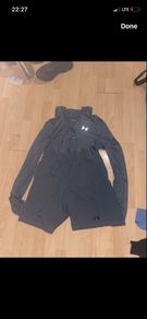 under armour jumper and shorts
