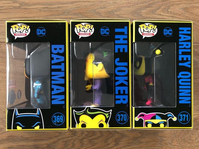 Funko Batman The Animated Series Blacklight Bundle (3 Pops!)