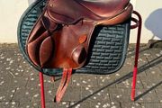 Berney's Grand Prix Olympic Saddle - 17in, Havana Brown, MW