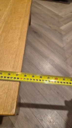 solid oak coffee table