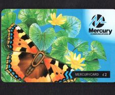 Great Britain Mercury Butterfly (Mercury Pager)(GPT - Magnetic) Phone Card