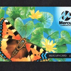 Great Britain Mercury Butterfly (Mercury Pager)(GPT - Magnetic) Phone Card