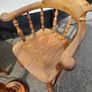 Pair of Antique Captain's Chairs Image 4