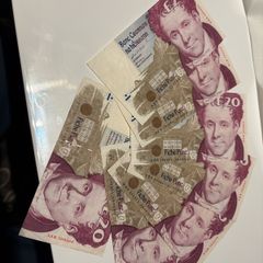 20 pound banknotes Irish circulated year 1995 -1999 at 30 euro each