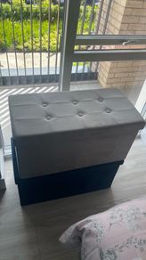 Silver Velvet storage box