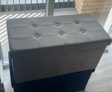 Silver Velvet storage box