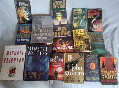 15 x Thrillers-Mystery,Action, Suspense.The Lot