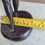 Vintage Genesis Fine Art Cold 27 CM. TALL Cast Bronze Resin Lady Image 4