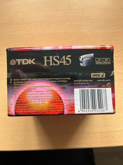 Tdk Hs45 Vhs-c 3pack