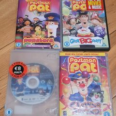 Free Postman Pat DVDs x4