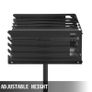 25x17 Inch Inch Charcoal Grill Heavy Duty BBQ Single Post w/ Cooking Grate 360 Adjustable Park-Style Camping Outdoor Image 3