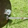 Victorian Wood and Brass Swivel Wall Mirror Image 9