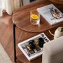 3 Tier Side Table slim side tabl living room Coffee Table Bedside Table,with Storage Shelf Sofa Versatile Furniture for Books, Coffee, and Bedroom Essentials  Ideal Living Room (Rustic Brown) Image 5