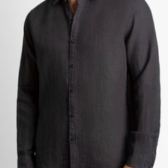 Hugo Boss Black Washed Linen Shirt
