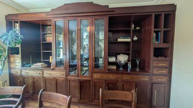 Bespoke Wooden Display Cabinet / Library Unit