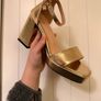 Gold Platform High Heels Image 2